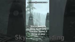 Skyrim Standing Stone Guide The Guardian Stones 3 stones at once [upl. by Latvina617]