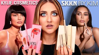 I Tested KYLIE COSMETICS vs SKKN BY KIM [upl. by Findley]