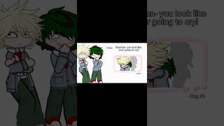 Bakudeku React to AI Hug  more bakudekugachalife gacha mha react reaction bakudeku dekubaku [upl. by Nohtanoj]