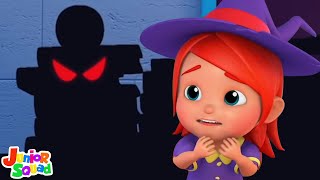 Monsters in the Dark Halloween Song amp Music for Kids by Junior Squad [upl. by Mossolb]