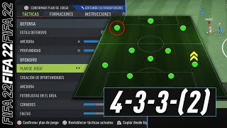 FIFA 22  COMO JUGAR CON FORMACIÓN 433 PASO A PASO TUTORIAL [upl. by Aynad]