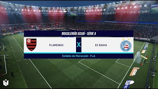 Flamengo vs Bahia ● Brasileirão Série A 2024 ● Gameplay pes 2021 [upl. by Drona]