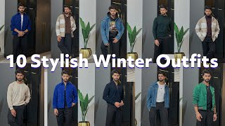 10 STYLISH WINTER OUTFITS FOR MEN 2023  MENS WINTER FASHION HAUL [upl. by Ijan424]