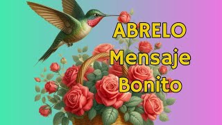 ABRELO Bonito Mensaje para Compartir ESCUCHALO Reflexión de DIOS para ti motivación frases [upl. by Llemert]