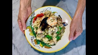 Cous Cous di Pesce Ricetta Veloce e Saporita  Fisch Cous Cous Tasty Recipe [upl. by Eolc841]