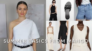 SUMMER BASICS FROM MANGO  TRY ON AND REVIEW  Styled by Sansha [upl. by Ivette]