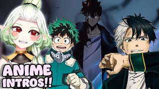 IM SO EXCITED  VTuber React  Anime Intros  Wind breaker Solo Leveling My Hero Academia S7 [upl. by Lehcsreh]