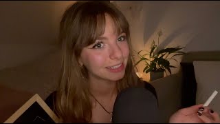 ASMR  Jécris vos prénoms sur ardoise 🔍 tapping crinkle [upl. by Neelyahs]