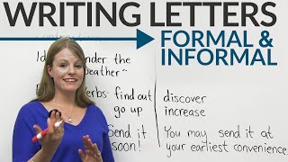 Writing Letters formal amp informal English [upl. by Peltier]