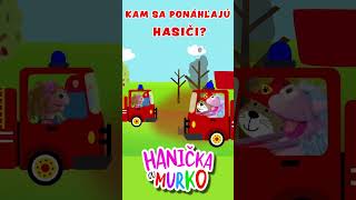 Hanička a Murko  Autá pre deti  Hasiči  Cars  shorts [upl. by Llahsram]