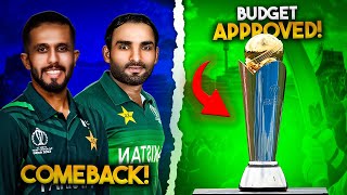 Champions trophy budget approved  Muhammad haris amp asif ali comeback  Paki A t championstrophy [upl. by Yolane183]