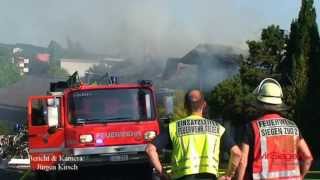 Rauchschwaden am Haarder Berg Dachstuhlbrand in der Hölderlinstrasse [upl. by Krebs]