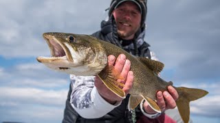 Ice Fishing for Lake Trout  Sebago Lake Maine  S19 E02 [upl. by Landing]