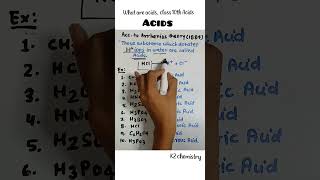 What are acids class 10th l examples of acids class 10th l acid base and salt l chemistry l [upl. by Cooper481]