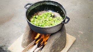 Fry Ochro Fried Okra Recipe [upl. by Dibb]