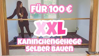 Für 100€ XXL Kaninchengehege selber bauen [upl. by Abbotsen]