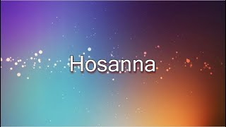 Hosanna  Hillsong lyric video [upl. by Semajwerdna]