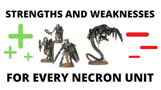 Strengths and Weaknesses for EVERY Codex Necrons Unit  Necron Tactics [upl. by Arytas450]