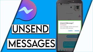 How to Edit Messages on Messenger  Remove Delete amp Unsend in the Messenger App [upl. by Aicsila]