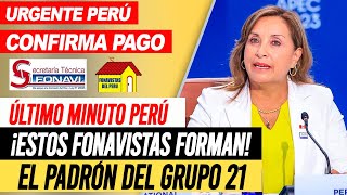 ¡Estos fonavistas forman el padrón del grupo 21 SON CASI 80 MIL 13 MIL “EXCLUIDOS” Comunicado [upl. by Kozloski]