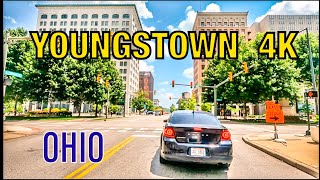 YOUNGSTOWN 4K  Driving Downtown  OHIO [upl. by Lrig]