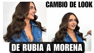 Publi de RUBIA a MORENA ¿cómo naturalizar el color de tu cabello sin dañarlo💇🏼‍♀️  Trisayla [upl. by Sybil412]