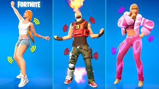 Top 100 TikTok Dances amp Emotes in Fortnite Oh Shhh In Ha Mood Rap Monster Icon Series Dances [upl. by Gunnar]