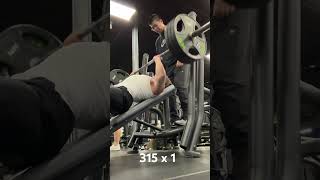 13 year old vegan hits 315lbs on incline [upl. by Wira]