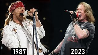 Axl Rose Guns N Roses  Sweet Child O Mine VOICE EVOLUTION [upl. by Gyimah]