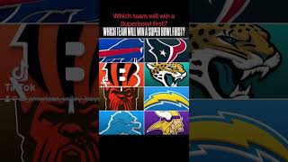 Which team will win a superbowl first nfl football detroitlions buffalobills houstontexas sb [upl. by Maddi]