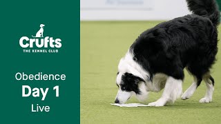 Obedience Day 1 LIVE  InterRegional Rally Competition  Crufts 2023 [upl. by Aitsirt]