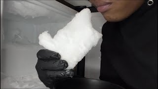 CARBONATED HUMIDIFIER FREEZER FROST  ASMR ICE EATING [upl. by Yelrah]