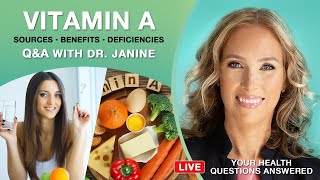 Vitamin A Sources Functions amp Deficiencies  Dr J9 Live [upl. by Enrev]