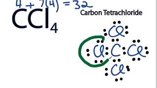 CCl4 Lewis Structure How to Draw the Dot Structure for CCl4 Carbon Tetachloride [upl. by Dustie]