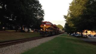 Another kcs leading a csx military train in waxhaw nc with engineer bill [upl. by Eneles762]