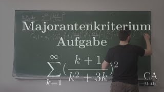 Majorantenkriterium Aufgabe Lösung Analysis [upl. by Havener]