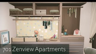 701 Zenview Family Apartment I No CC I The Sims 4 I Stop Motion [upl. by Stefa]