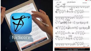 Escrevendo partituras no tablet Ipad Pro  Apple pencil  Forscore [upl. by Oirasec]