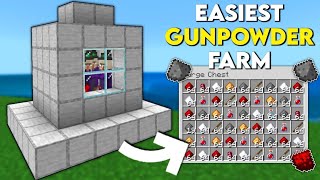 Easiest Gunpowder farm 🚜 Bedrock [upl. by Galen]