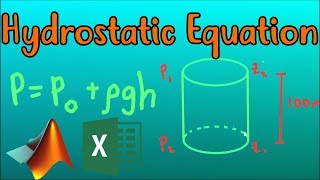 5 PERFECT EXAMPLE using the Hydrostatic Equation with MATLAB and EXCEL [upl. by Noevad364]