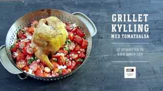 Grillet kylling med tomatsalsa på GBS® Webers Grillopskrifter [upl. by Altheta]