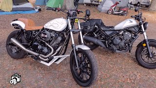 Honda Rebel 500 VS Yamaha Bolt 950 [upl. by Anos926]