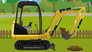 Koparka Betoniarka Maszyny Budowlane Bajka Dla Dzieci  Concrete Mixer Excavator Kids Video [upl. by Magena866]