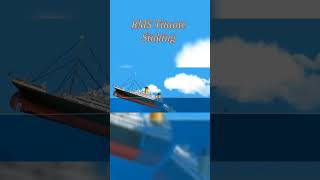 RMS Titanic sinking oceanliner capcut shorts floatingsandbox Titanic [upl. by Elynad]