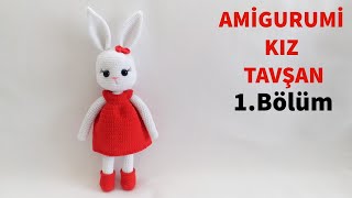 Amigurumi Örgü Kız Tavşan Yapımı  Kol Bacak ve Gövde Yapılışı 14 Gül Hanım [upl. by Tilford]