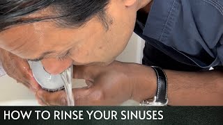 Using NeilMed Sinus Rinse to Irrigate Your Sinuses 🤧🤧🤧 [upl. by Odnumde221]