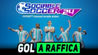 GOL A RAFFICA ► SOCIABLE SOCCER 24 Gameplay ITA [upl. by Davine]