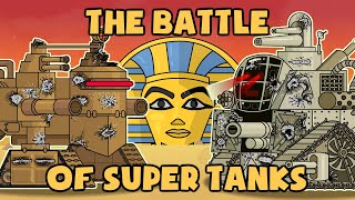 The Battle of Super Tanks  Cartoons about tanks [upl. by Celinda130]