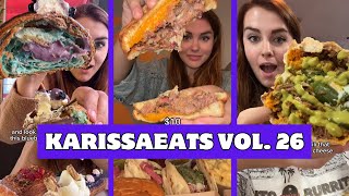 Eating Street Food for a Full Day in NYC  Raising Canes amp Texas  KarissaEats Compilation Vol 26 [upl. by Ymmik]