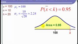 Using the Central Limit Theorem to Find a Percentile [upl. by Norty]